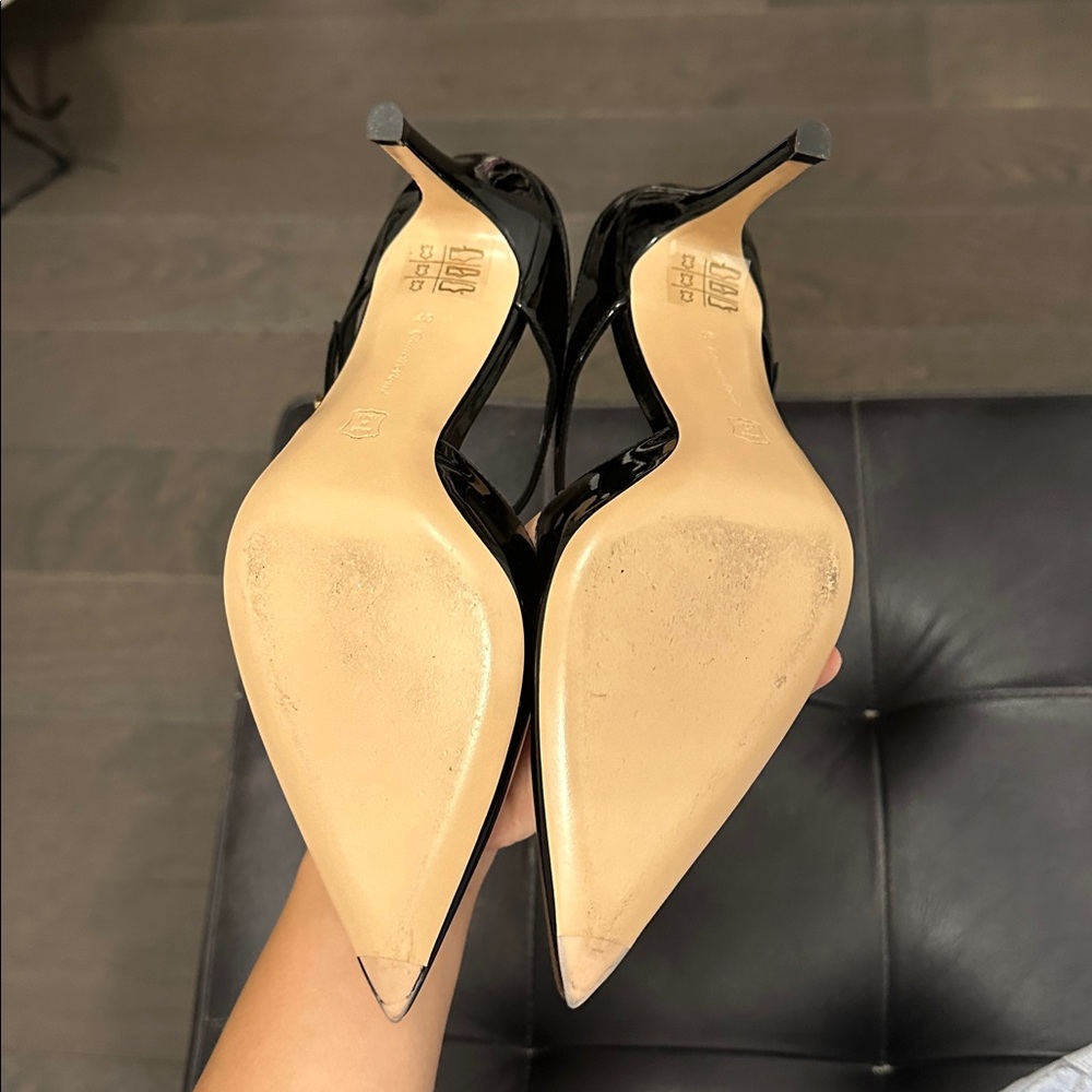 Gianvito Rossi Black Patent Leather Mary Jane Mule Heels - Picture 5 of 8